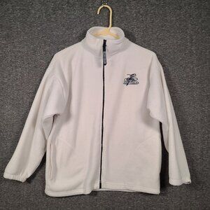 Women's Full Zip White Fleece Jacket from Las Vegas Size Small Made in the USA